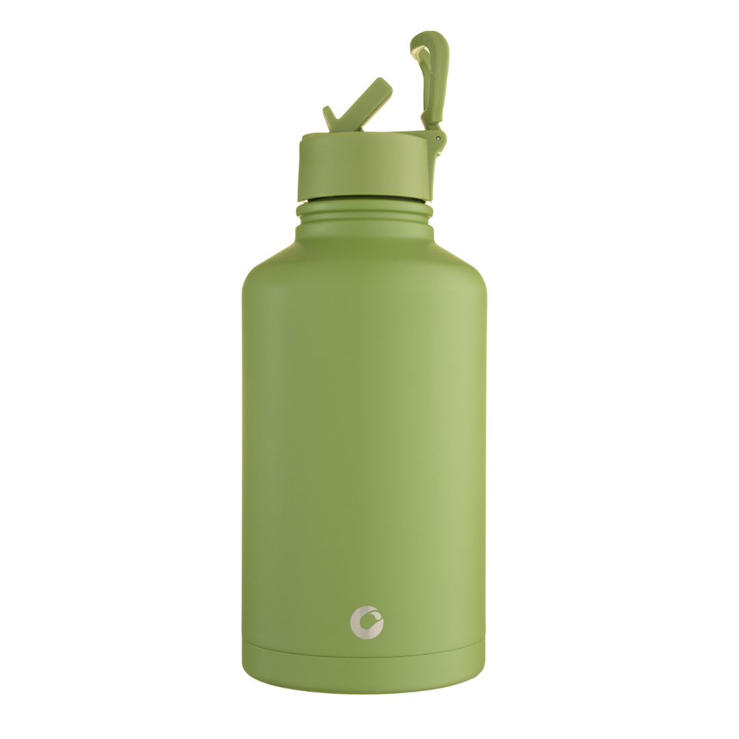 Stainless Steel 1.3 Litre Water Bottle Mint Green BPA free Metal Gym W